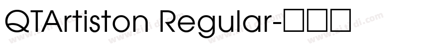 QTArtiston Regular字体转换